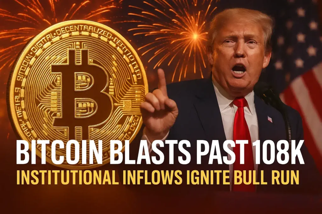 Bitcoin Surges Past $108K: Trump’s Spending Plan Fuels ETF Inflows