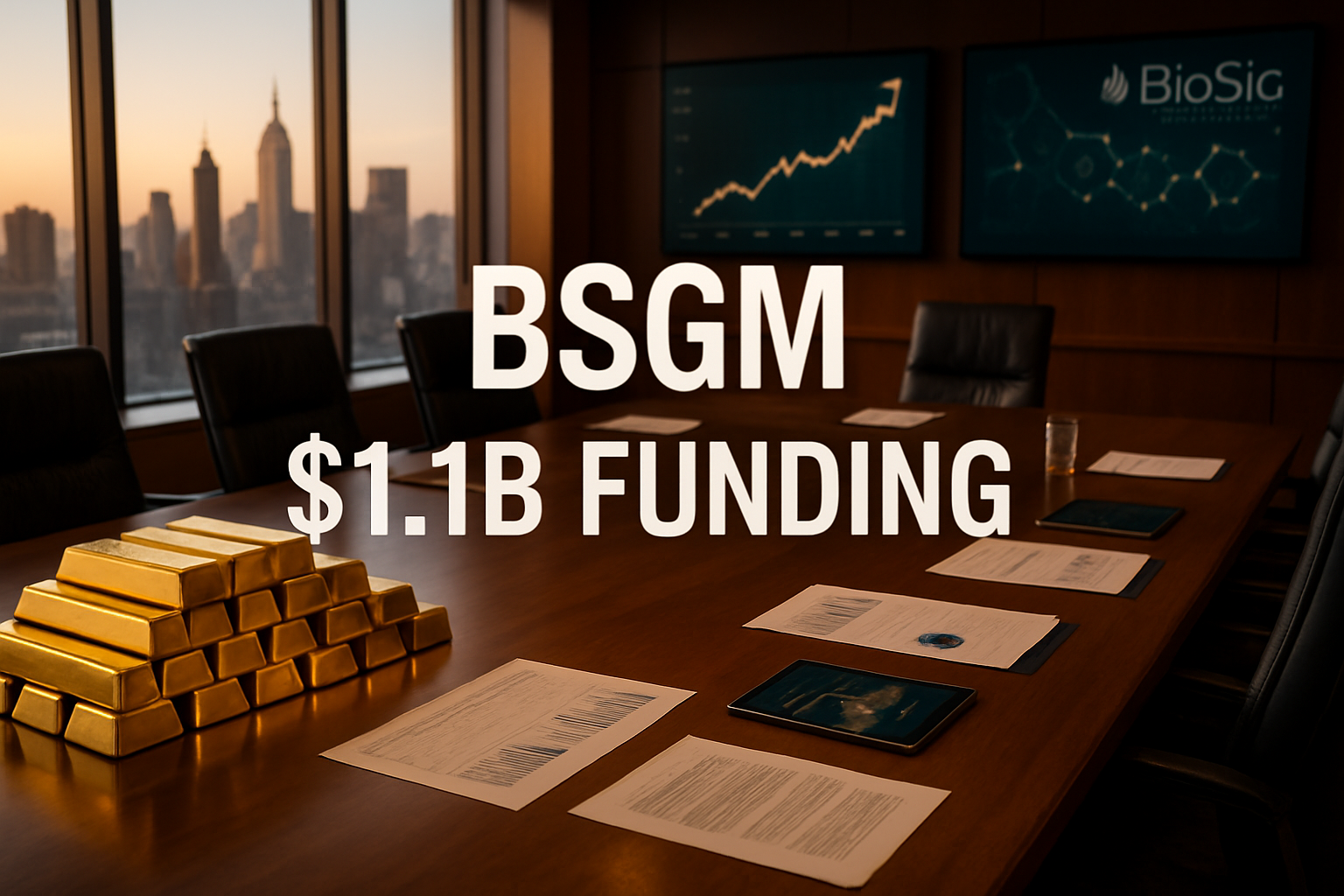 BioSig Raises $1.1B for Revolutionary Gold-Backed Blockchain Platform