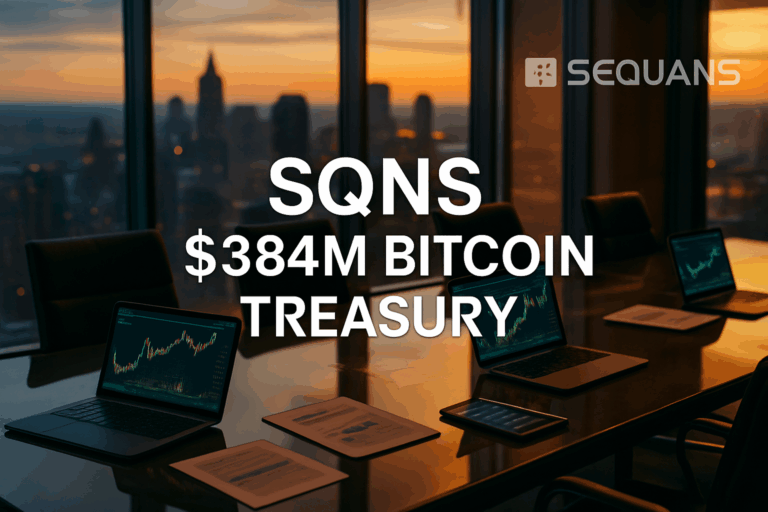 Sequans Secures $384M Investment to Boost Bitcoin Treasury Initiative